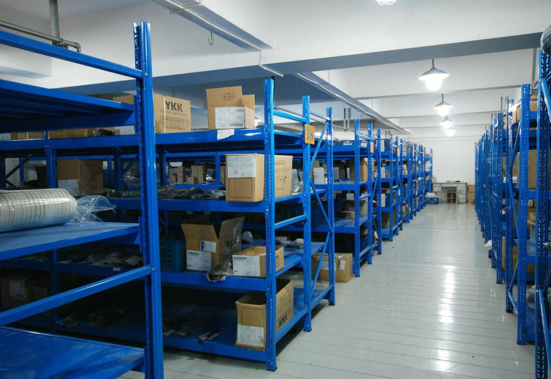 Custom Shelves 200kg 4-Tier Load Capacity Anti-Rust Boltless Steel Industrial Warehouse Storage Rack