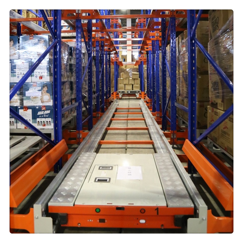 Automated Radio Shuttle Car Industrial Shuttle Cart Radio-Controlled Pallet Shuttle For Warehouse Rack