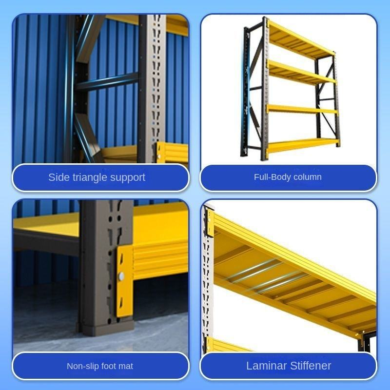DingNuo Heavy Duty Boltless Steel Multi-Level Adjustable Powder Coated Corrosion Protection Storage Racks Pallet Support Bar for