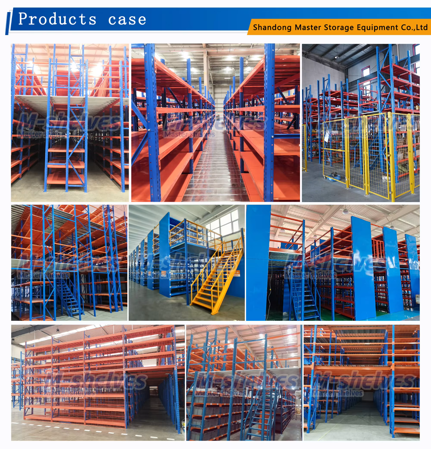 Heavy Duty Warehouse Mezzanine Platform Shelving Steel Structure Second-floor Racking System Customized Galvanized Panels