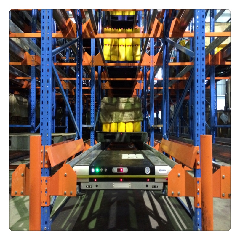 Automated Radio Shuttle Car Industrial Shuttle Cart Radio-Controlled Pallet Shuttle For Warehouse Rack