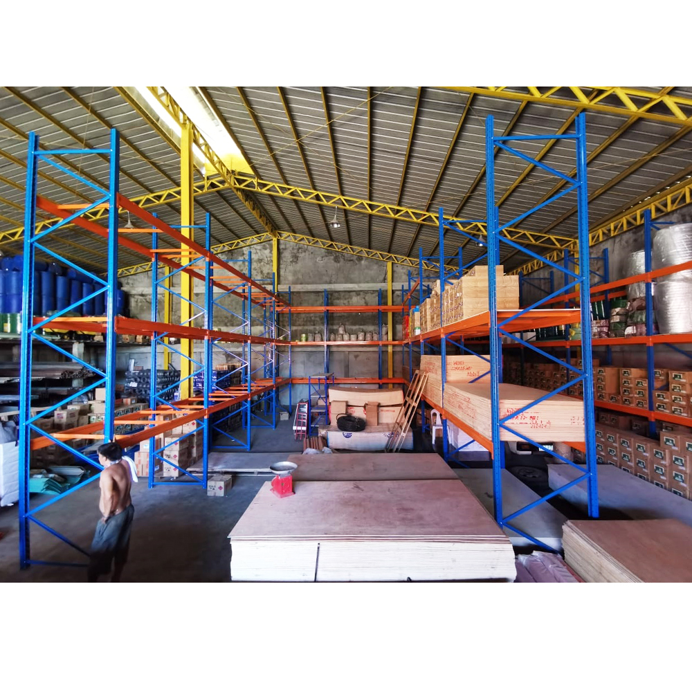 Powder Coated Steel OEM Custom Size Heavy Duty Selective Pallet Rack