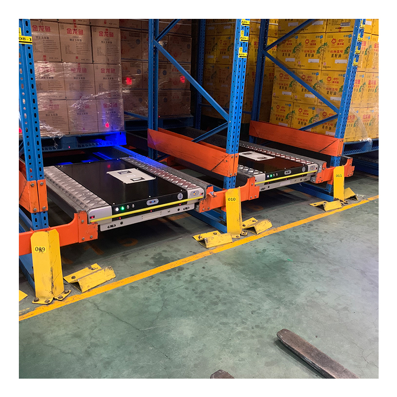 Adjustable High-Speed Storage Racks Shelving Systems Pallet Car Auto Shuttle Racking System For Warehouse