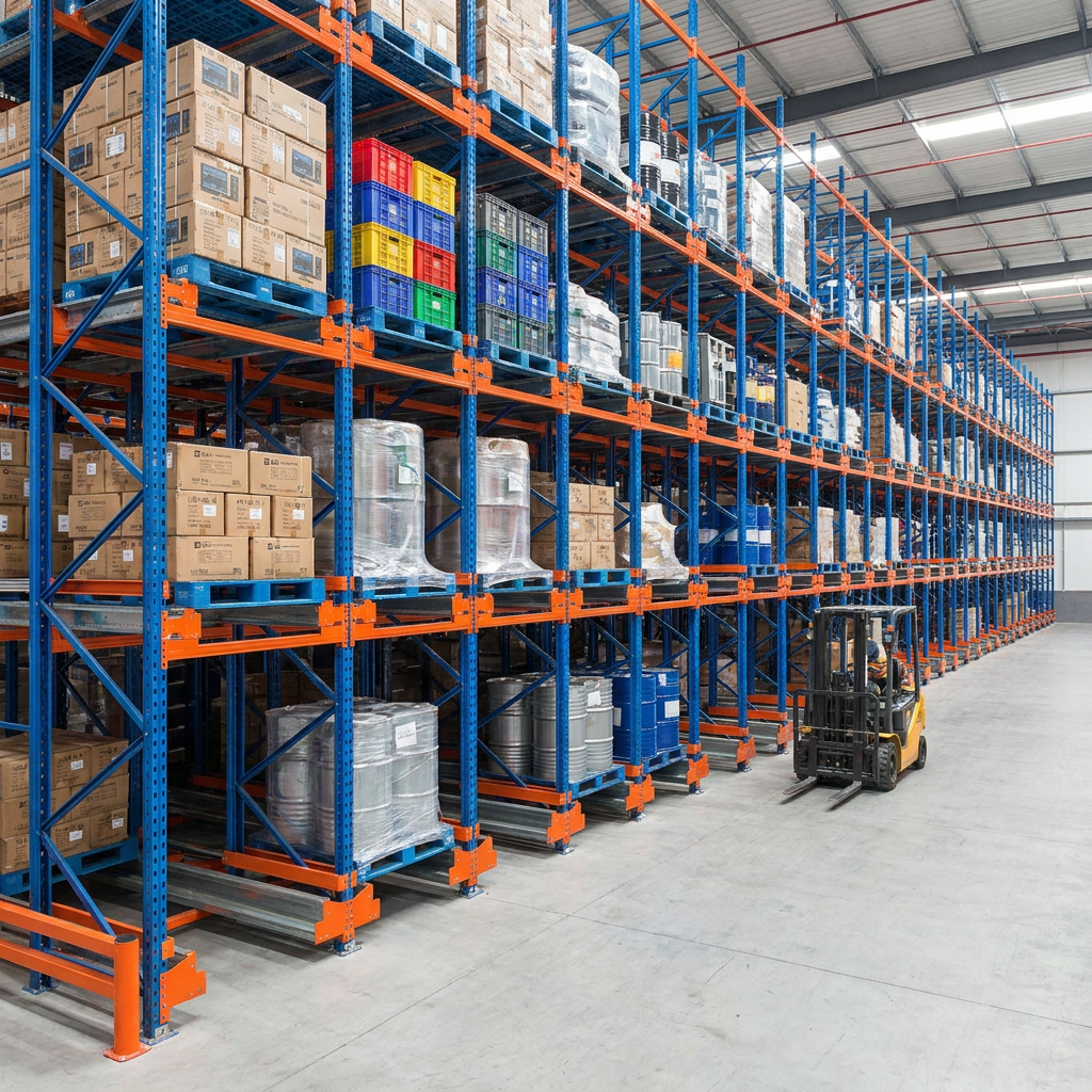 Automated Storage System Radio Shuttle Racking Industrial High Density Shuttle Rack for Retail Center