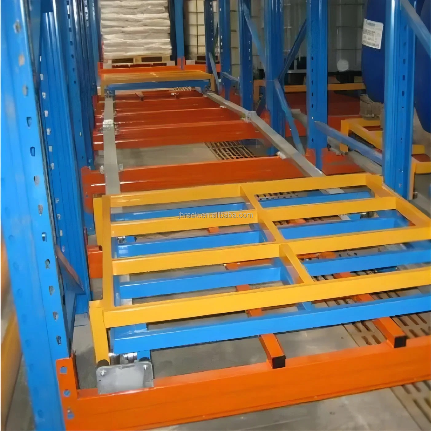 China Supplier Jinhui Hot Seller Warehouse Racking Storage Shelf Push Back Metal Pallet Rack For Industry
