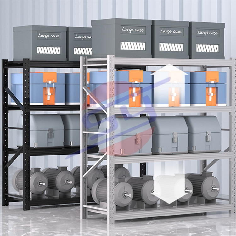 China Factory Warehouse Metal Pallet Racking Systems Easy-to-Install Boltless 5 Layer Steel Units