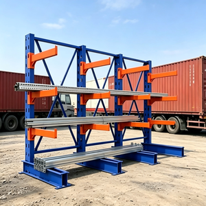 Steel Cantilever Rack Diagonal Bracing Reinforcement Heavy Duty Corrosion Protection Powder Coated Finish Warehouse Storage