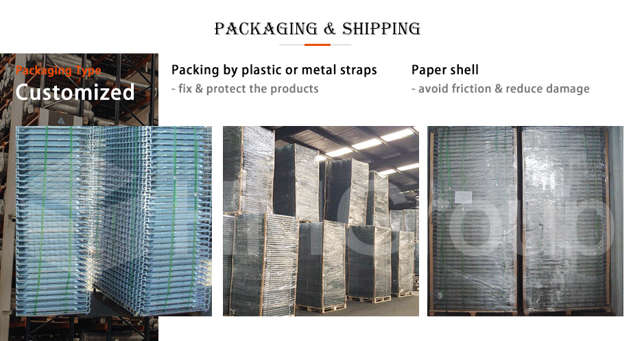 High Quality Corrosion Protection Powder Coated Galvanized Welded Flat Wire Mesh Decking Railing