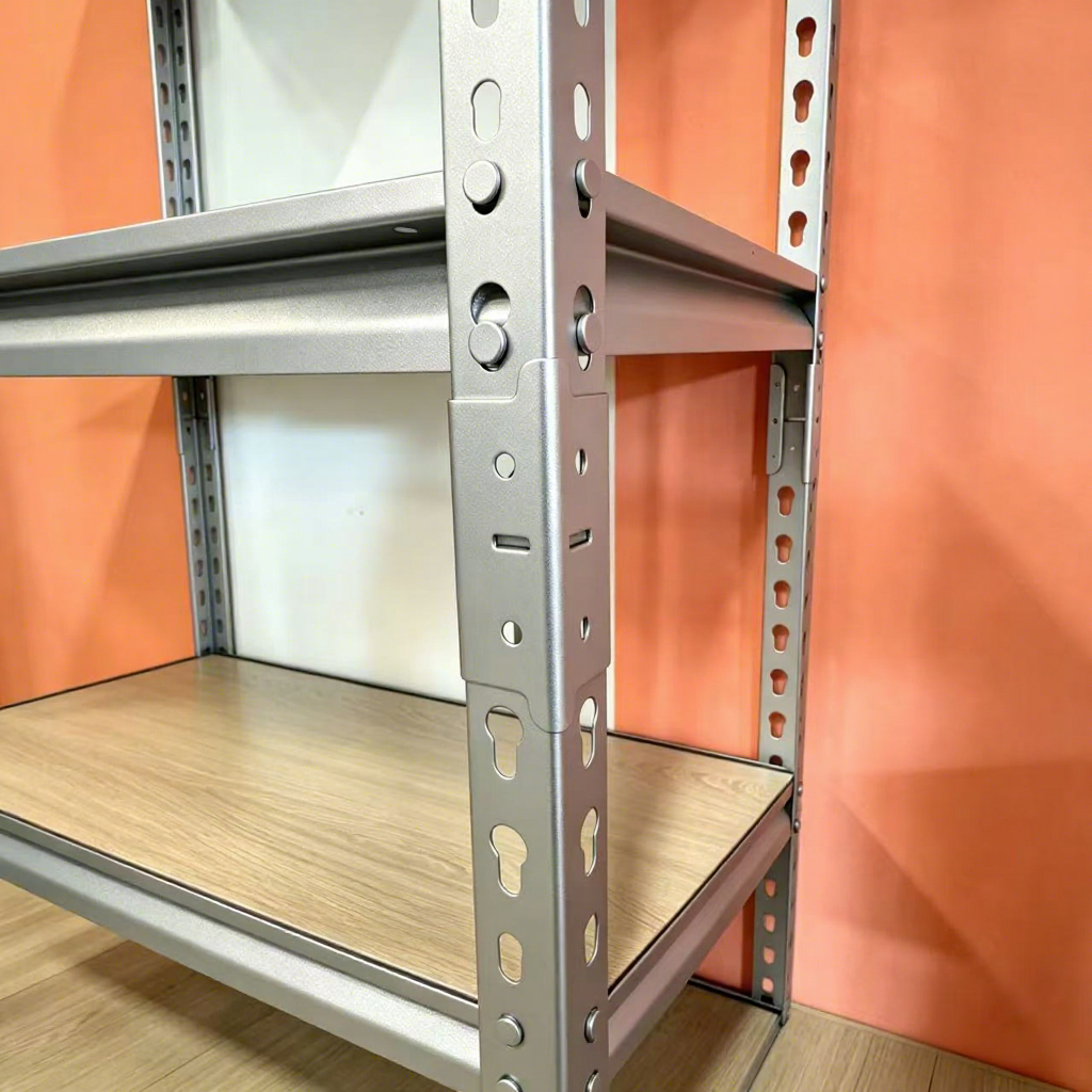5 Tier Heavy Duty Boltless Shelving Unit 150kg Per Layer Metal Storage Rack with MDF Board for Garage Warehouse