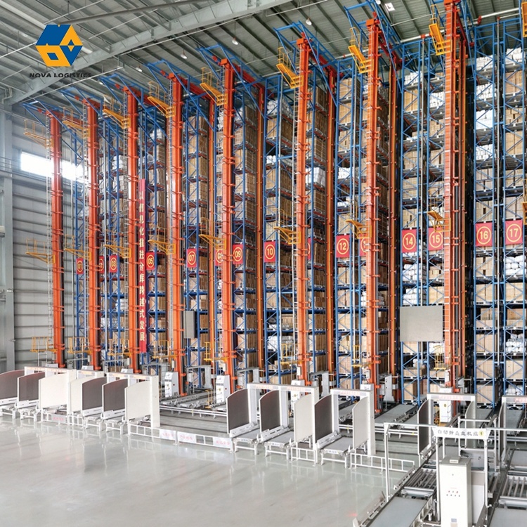 Customized Stacker Crane ASRS Automatic Vertical Warehouse System Automated Storage And Retrieval Pallet Shuttle Racking System