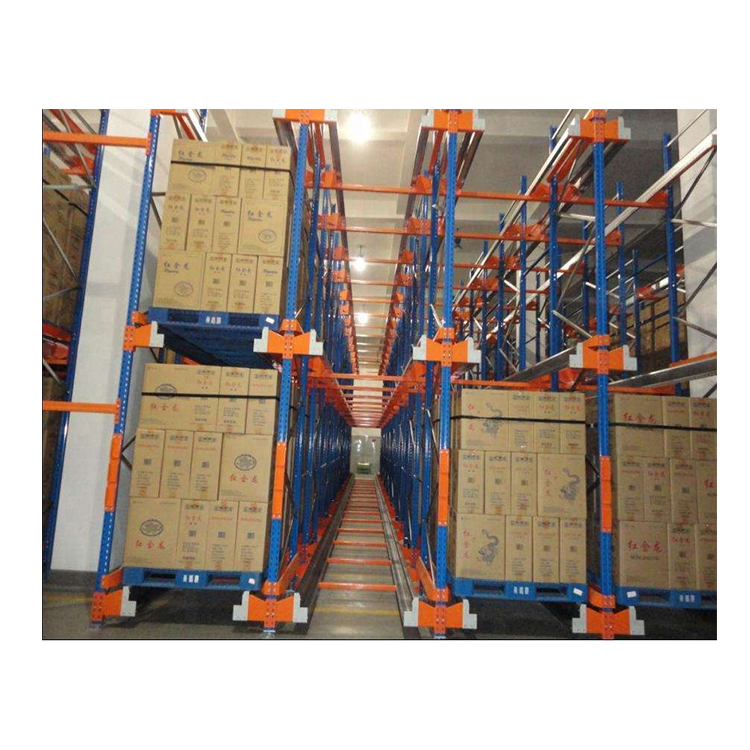 Heavy Duty Automatic Radio Shuttle Rack High Efficiency Automated Pallet Storage Racking System FILO/FIFO