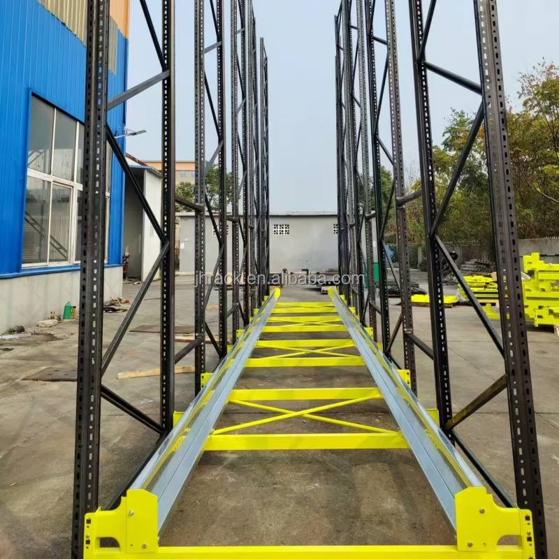 Adjustable High-Speed Storage Racks Shelving Systems Pallet Car Auto Shuttle Racking System For Warehouse