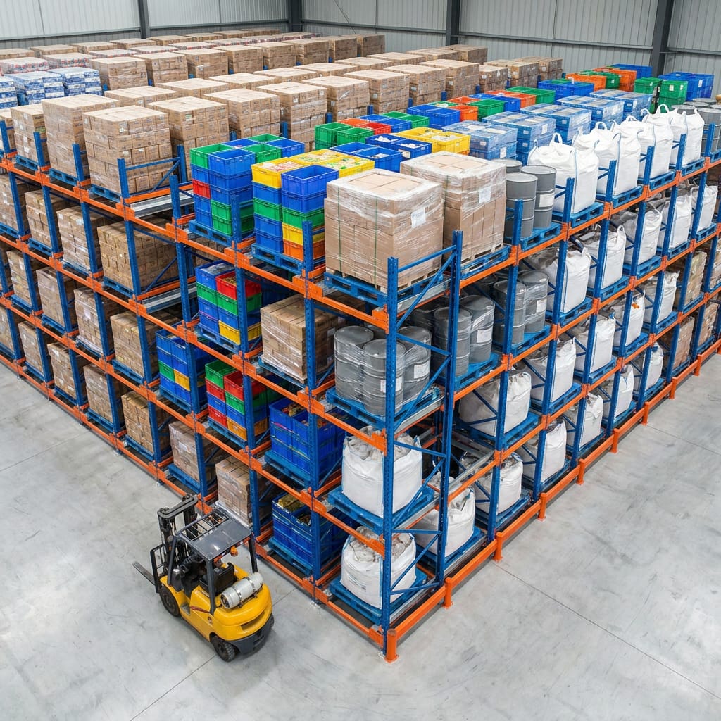 Automated Storage System Radio Shuttle Racking Industrial High Density Shuttle Rack for Retail Center