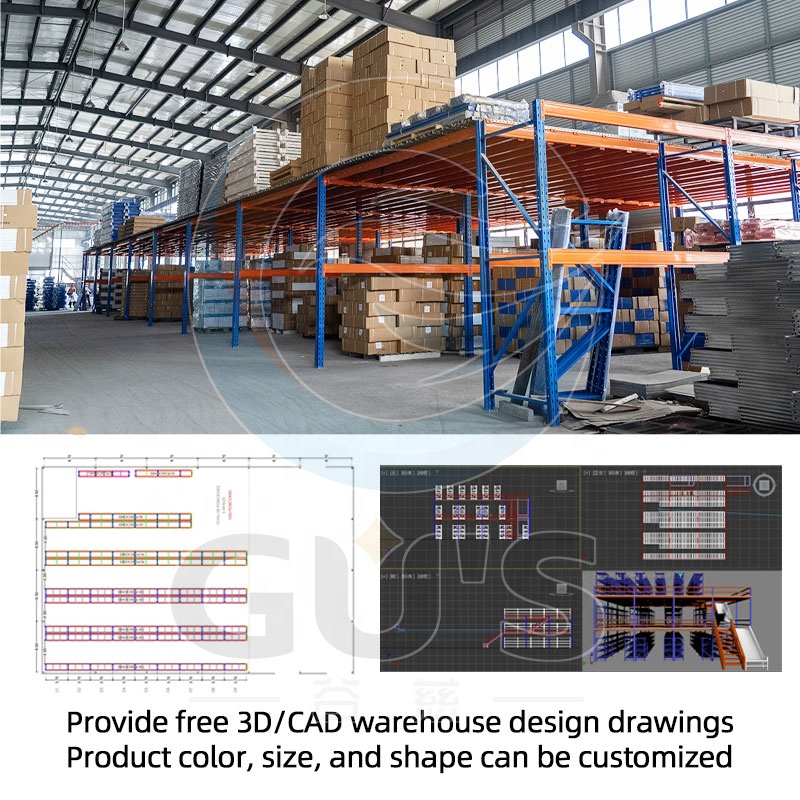 Warehouse Pallet Racking Shelves Unit Industrial Heavy Duty Metal Rack Storage Shelf Pallet Stacking Rack System