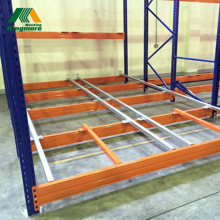 Heavy Duty Push Back Rack Stacking System Industrial Metal Rack Storage Equipment Warehouse Rack