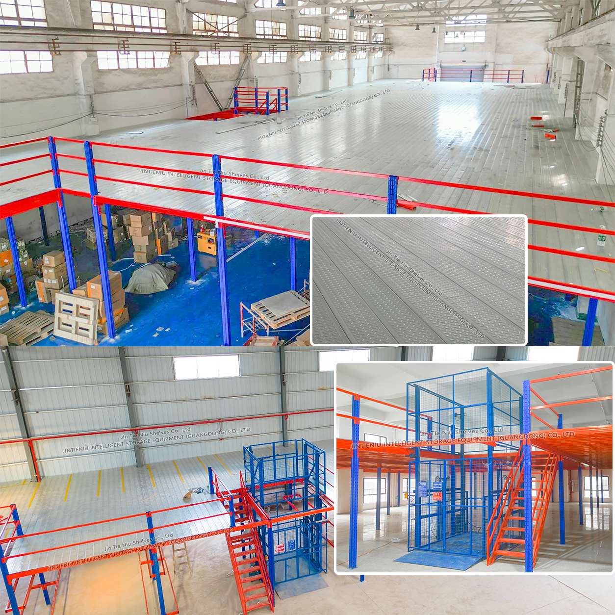 Heavy Duty Steel Structure Storage Platform Two Levles Second Floor System Mezzanine for Factory Projects 500KG 800KG 1500KG