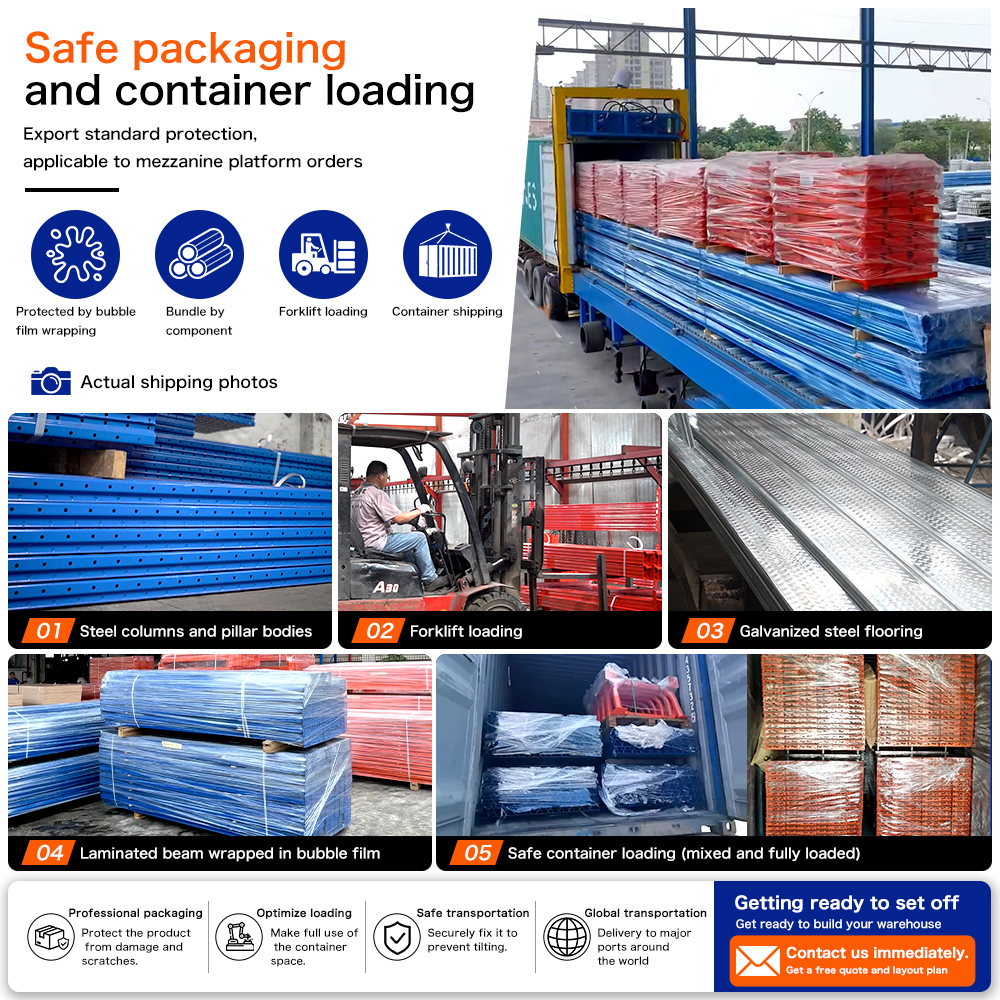 OEM Heavy Duty Steel Mezzanine Floor Storage Rack Multi Level Warehouse Platform Industrial Shelving Customized Manufacturer