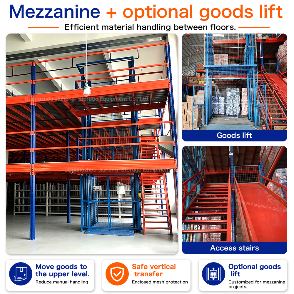 OEM Heavy Duty Steel Mezzanine Floor Storage Rack Multi Level Warehouse Platform Industrial Shelving Customized Manufacturer