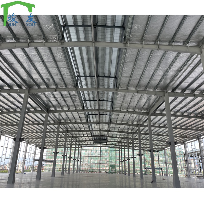 Light Steel Structure Prefabricated Two Story Factory Building With Mezzanine Floor And Workshop