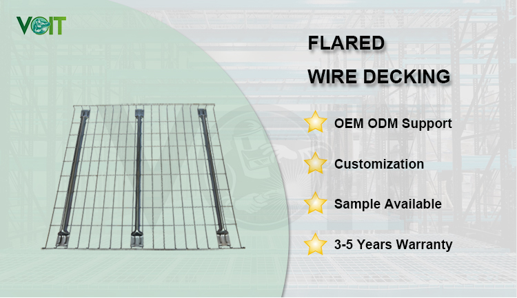High-Strength Galvanized Steel Heavy Duty Industrial Warehouse Corrosion Protection Wire Mesh Decking