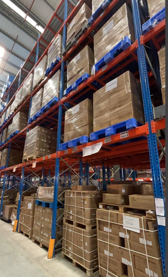 Warehouse Storage Racks Shelves Selective Pallet Rack Adjustable Heavy Duty High Strength Cold Rolled Steel Powder Coated Blue