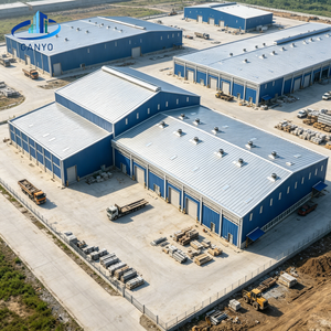 2-Floor Steel Structure Warehouse Double-Deck Portal Frame Storage Building with Mezzanine Layout