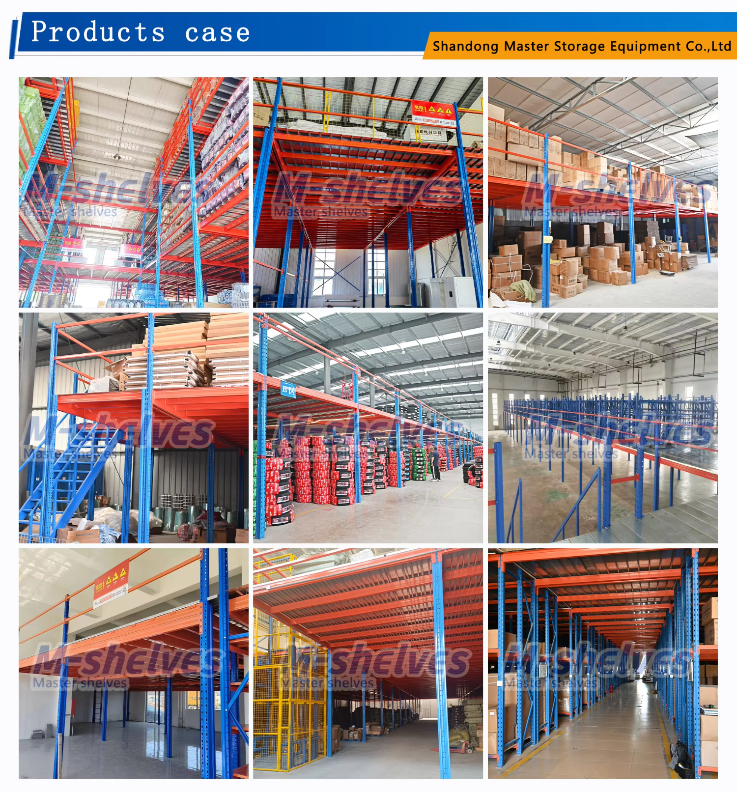 Heavy Duty Warehouse Mezzanine Platform Shelving Steel Structure Second-floor Racking System Customized Galvanized Panels