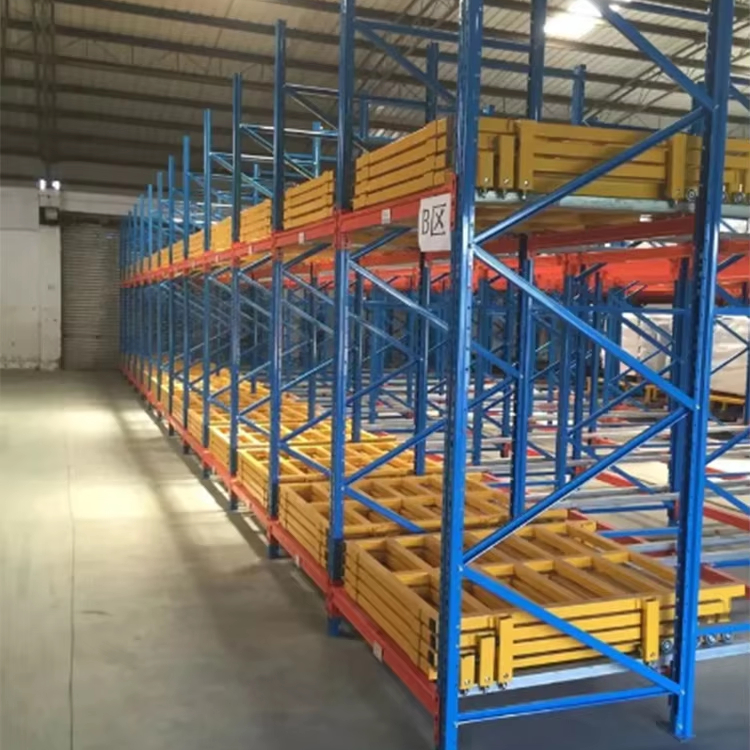 High Efficiency Push Back Rack Storage Racks Optimize Stacking Racks &amp; Shelves For Warehouse Storage Pallet Racking Solutions