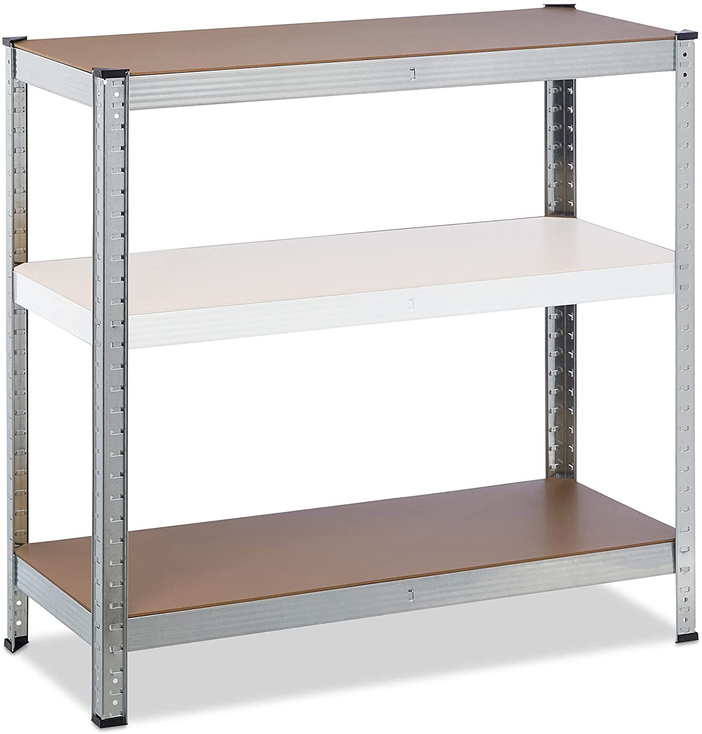 Good Quality Store Black / Silver Racking Storage Shelf Pallet Shelving Warehouse Rack System Metal 5 Layers Steel Shelving