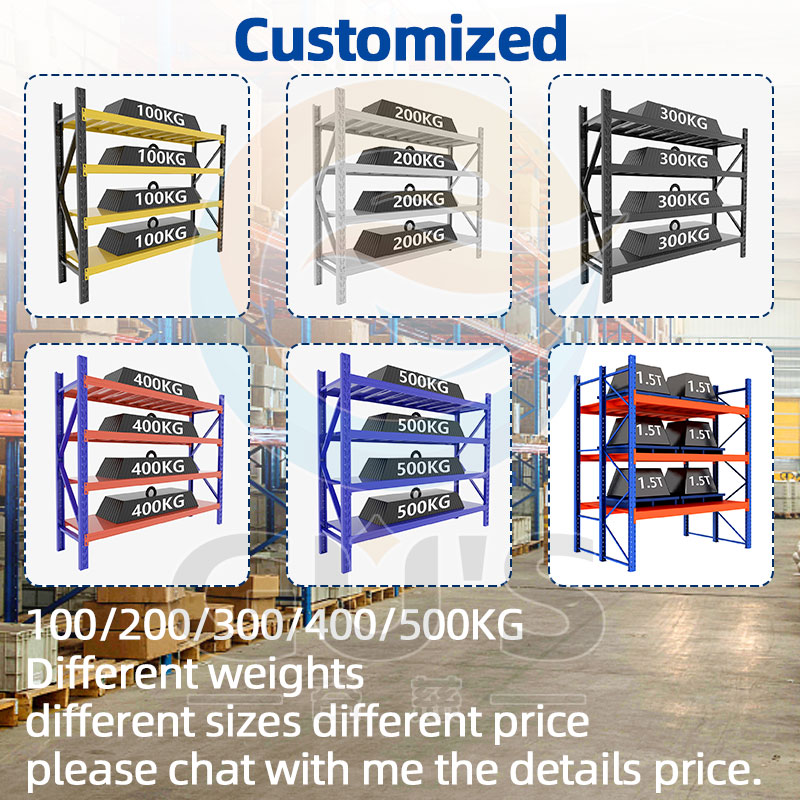 Light Duty 4-Tier Steel Metal Storage Rack Shelves Corrosion Protected Home And Garage Racking For Warehouse Use