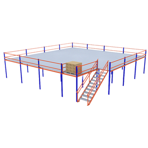 Mezzanine Racking System Steel Structure Mezzanine Platform Big Span Heavy Duty Weight Capacity for Warehouse Storage Solutions