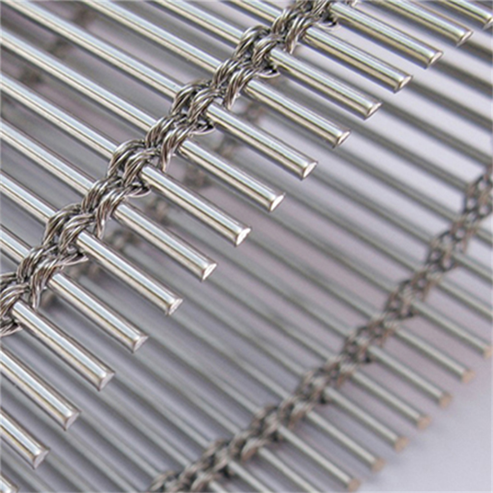 Flexible Stainless Steel Cable Mesh Panel Durable Decorative Rope Net For Facade Ceiling Partition And Commercial Design