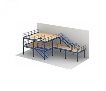 Industrial Suitable Used Storage Steel Attic Platform Shelf Ladder Warehouse Multi Floor Rack High Capacity Heavy Load Mezzanine
