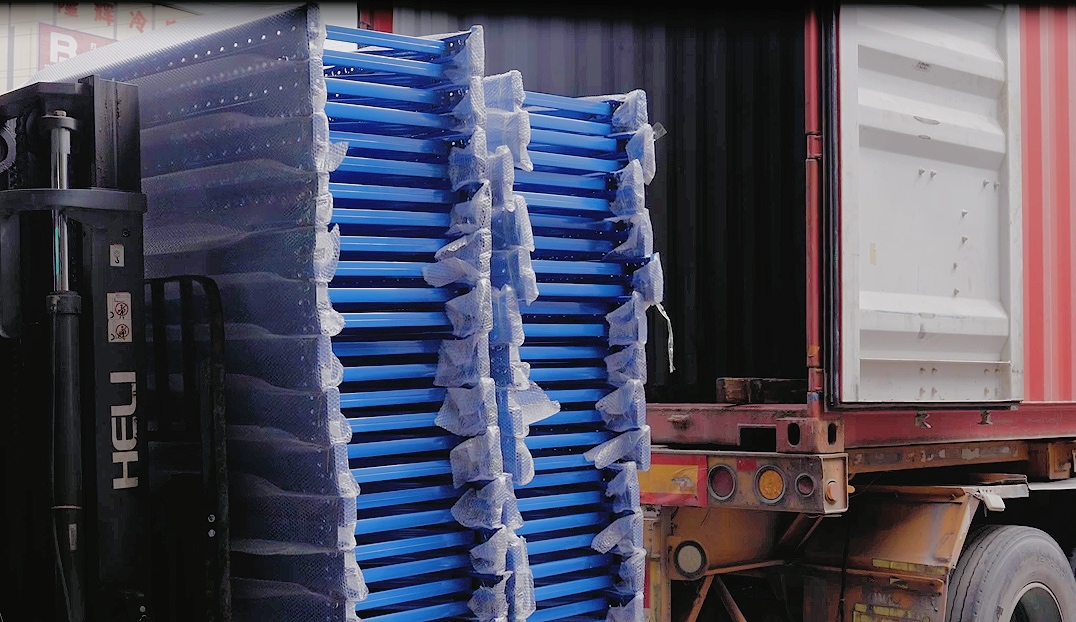 Warehouse Rack Packing Process