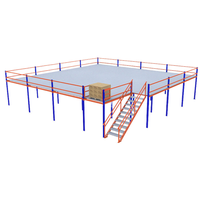 Mezzanine Racking System Steel Structure Mezzanine Platform Big Span Heavy Duty Weight Capacity for Warehouse Storage Solutions