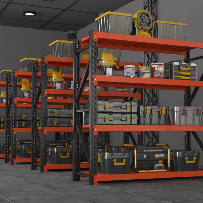 Boltless Adjustable 200kg/Layer Industrial Storage Shelf Steel Racks for Warehouse Metal Rack System with Corrosion Protection
