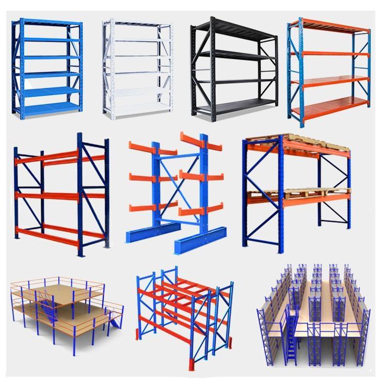EBILTECH Heavy Duty Shelves Industrial Steel Rack Warehouse Pallet Racking For Medium Weight