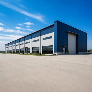 Prefabricated Steel Factory Workshop Building Warehouse With Optional Office Mezzanine And Crane Beam