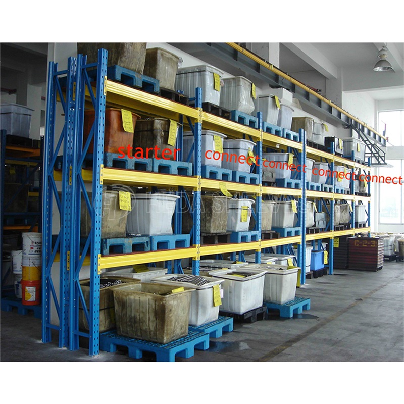 Heavy-Duty Steel Pallet Rack Support Bar for Stacking Racks Shelves Span Beams Racking Adjustable Metal Shelf and Racks