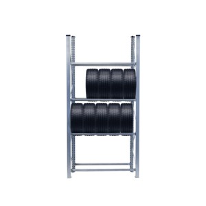 Hot Sale Heavy Duty Galvanized Steel Adjustable Rubber Tire Storage Shelf Rack for Garage &amp; Workshop