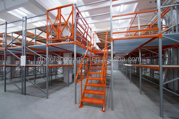 Mezzanine Racking System Steel Structure Mezzanine Platform Big Span Heavy Duty Weight Capacity for Warehouse Storage Solutions