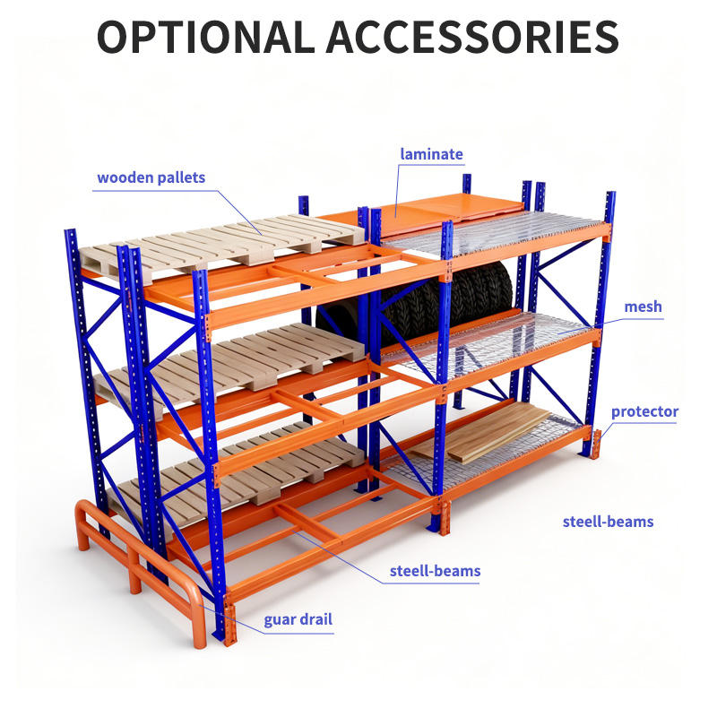 Yueyang Heavy Load Multi Layer Heavy Duty Cold Rolled Steel Epoxy Powder Coated Racking Warehouse Industrial Storage Racking