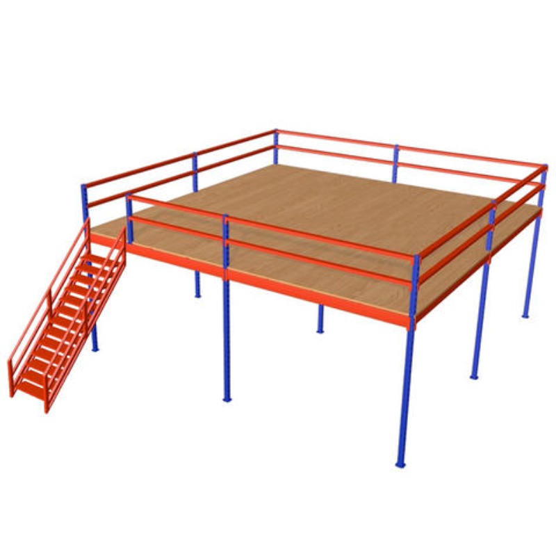 Modular Mezzanine Platform Powder Coated Steel Multi Level Loft Shelving for Industrial Factory Warehouse Storage