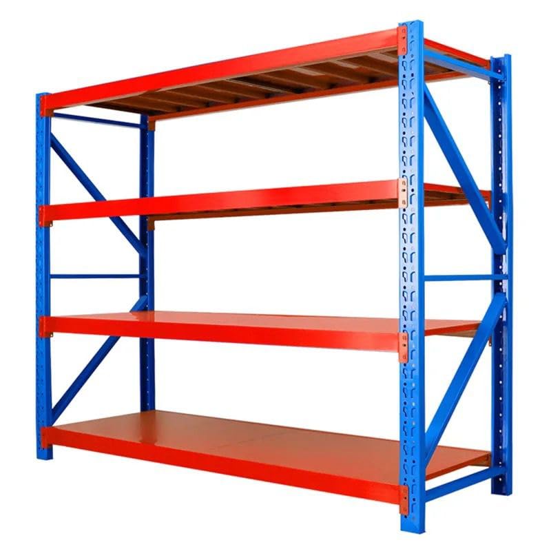 China Factory Warehouse Metal Pallet Racking Systems Easy-to-Install Boltless 5 Layer Steel Units