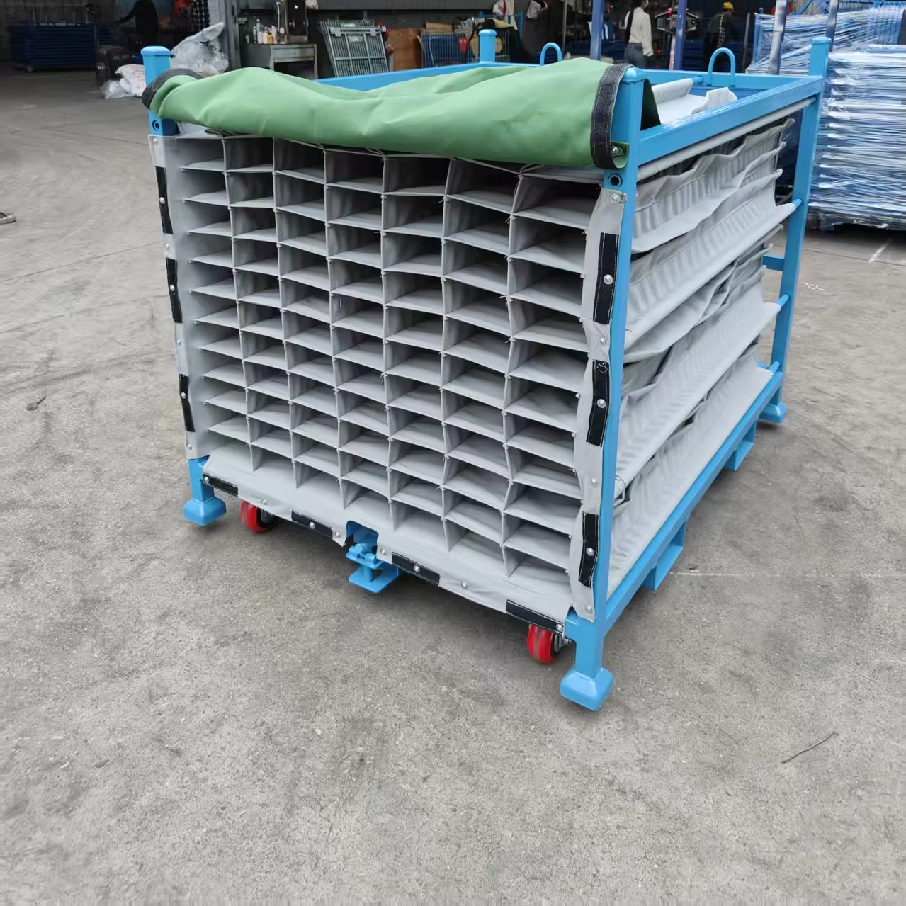 Premium Industrial Auto Parts Logistics Storage Reinforced Reusable Automotive Parts Turnover Storage Rack