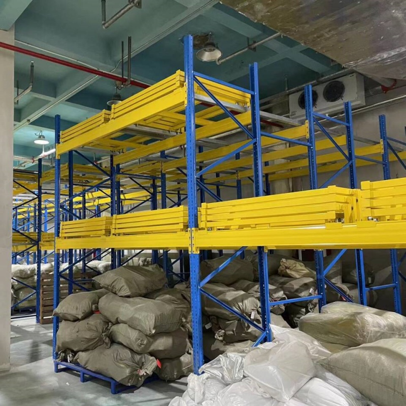 New Function Teardrop Industrial Racks Metal Storage Warehouse Shelving Stack Rack Push Back Pallet Racking System in JINHUI